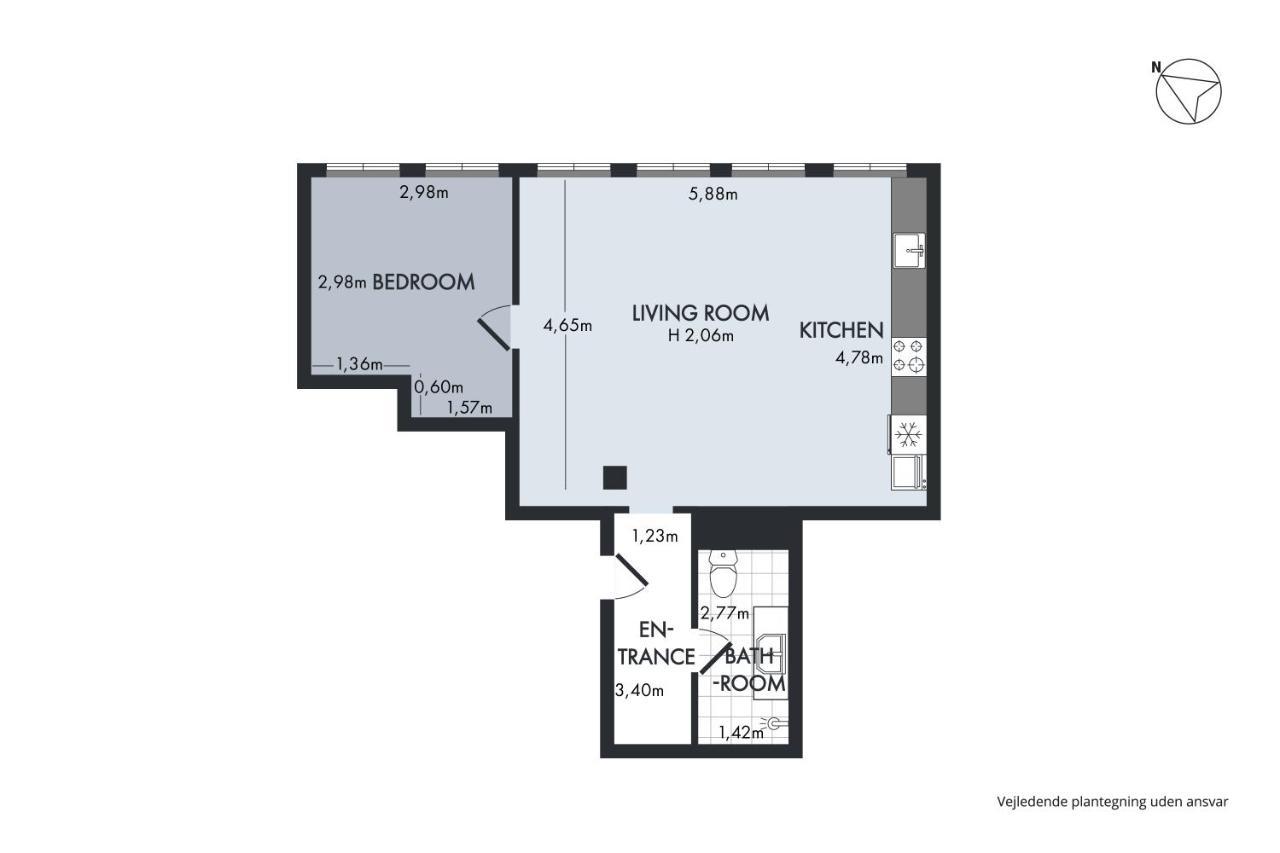 Sanders Regent - Endearing One-Bedroom Apartment Near Central Square Köpenhamn Exteriör bild